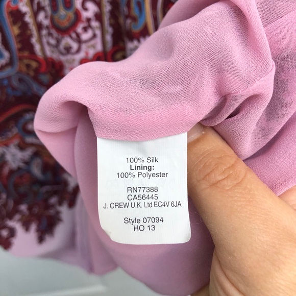 J. Crew silk paisley tank - Picture 6 of 7